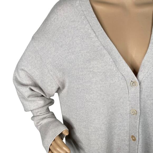 Wilfred Aritzia Utopia Heather Gray Longline Duster Midi Sweater Dress SZ L - Picture 6 of 12